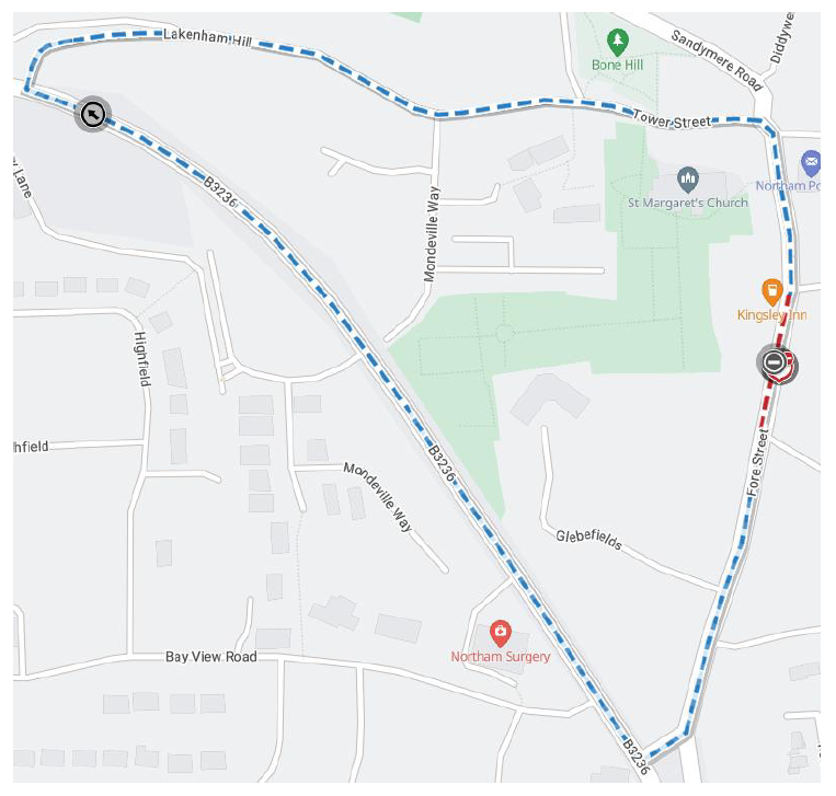 Temporary Traffic Notice - FORE STREET, Northam (TTRO2667263)