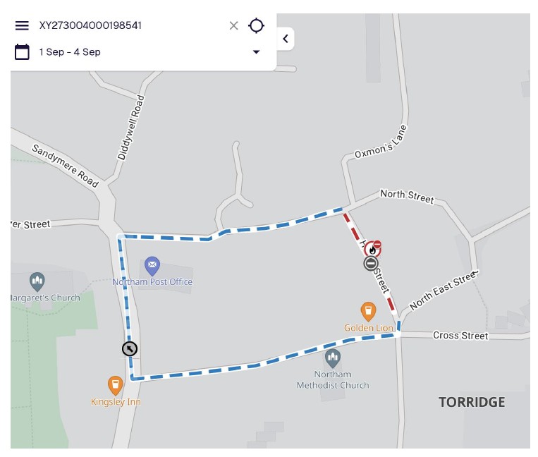 Temporary Traffic Notice - HONEY STREET, Northam (TTRO2670004)