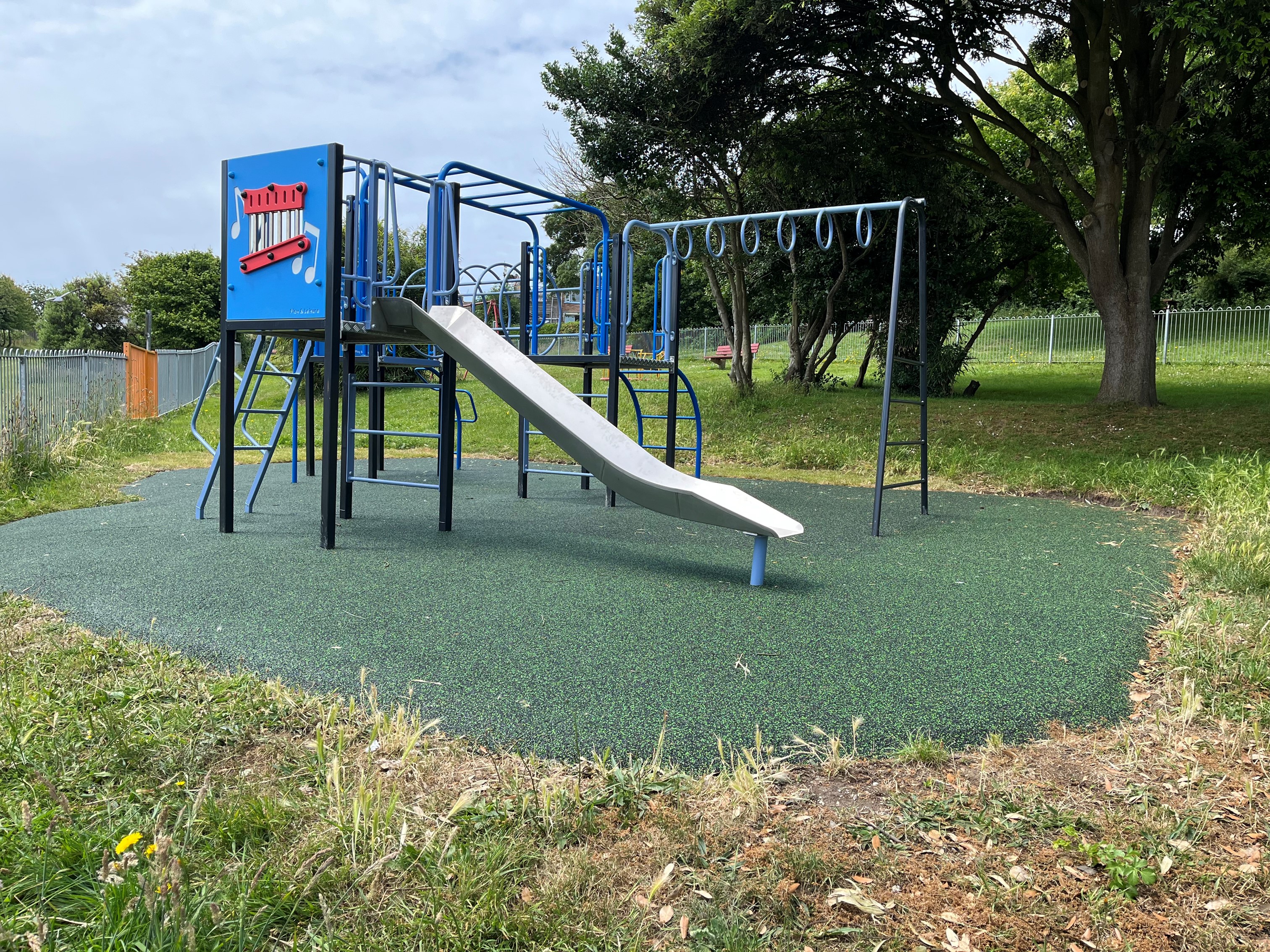 New play equipment in Anchor Park