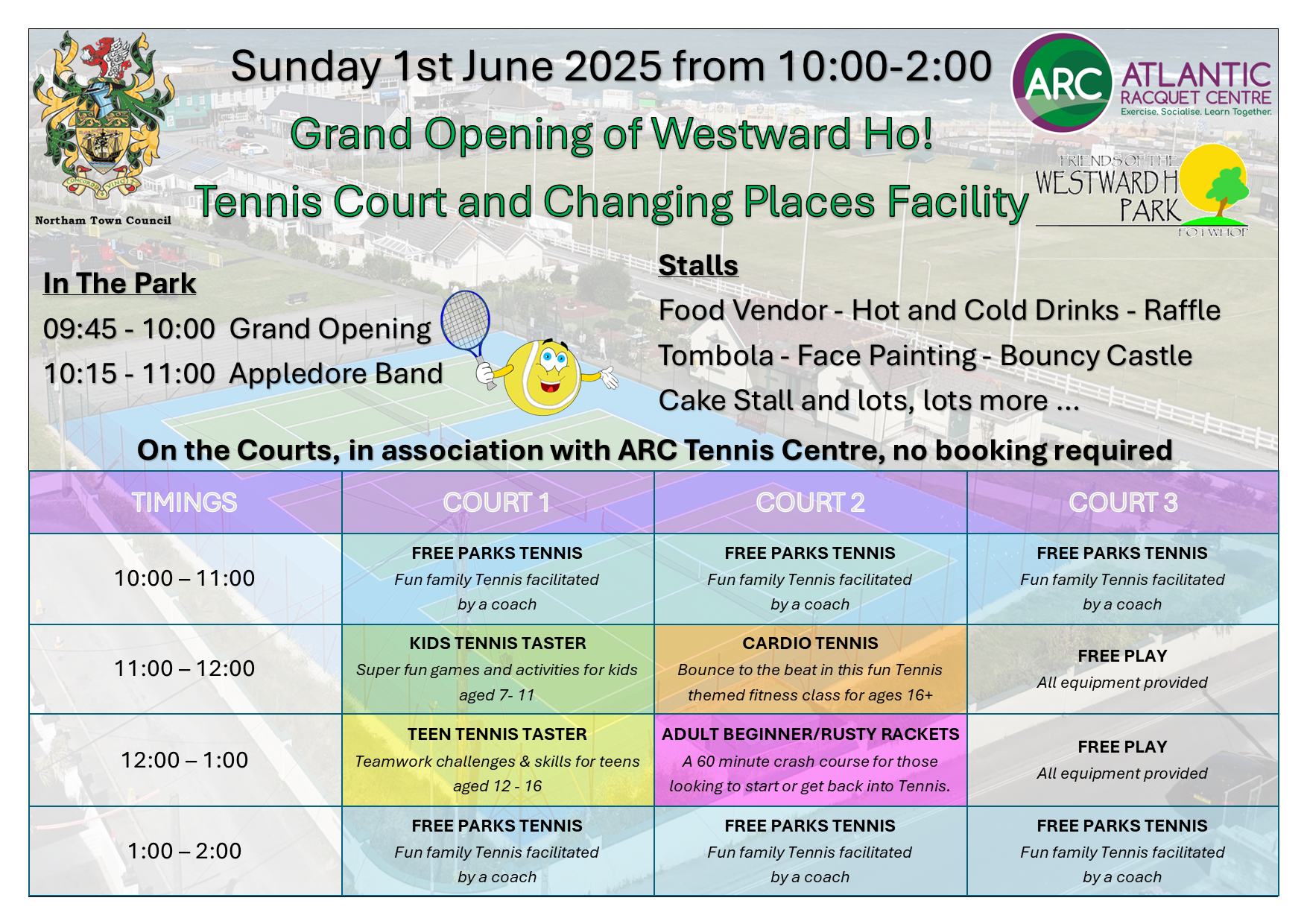 Opening of the Tennis Courts and Changing Place Facility