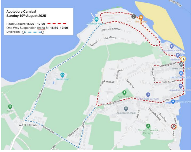Temporary Traffic Order - Staddon Road, Torridge Road, Northam (TTRO2563761)