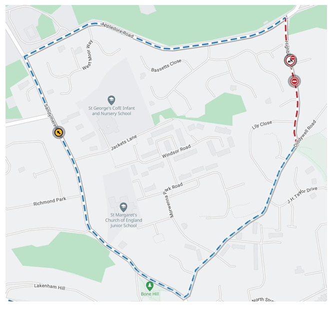 Temporary Traffic Notice - HIGHBURY HILL, Northam (TTRO2670857)