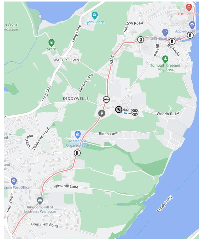 Temporary Traffic Notice - A386 grouped, Northam (TTRO2672939)
