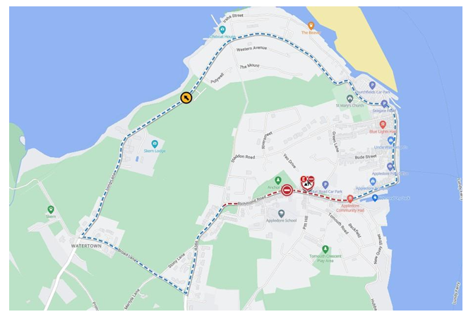 Temporary Traffic Notice - Richmond Road, Myrtle Street, Northam (TTRO2673604)
