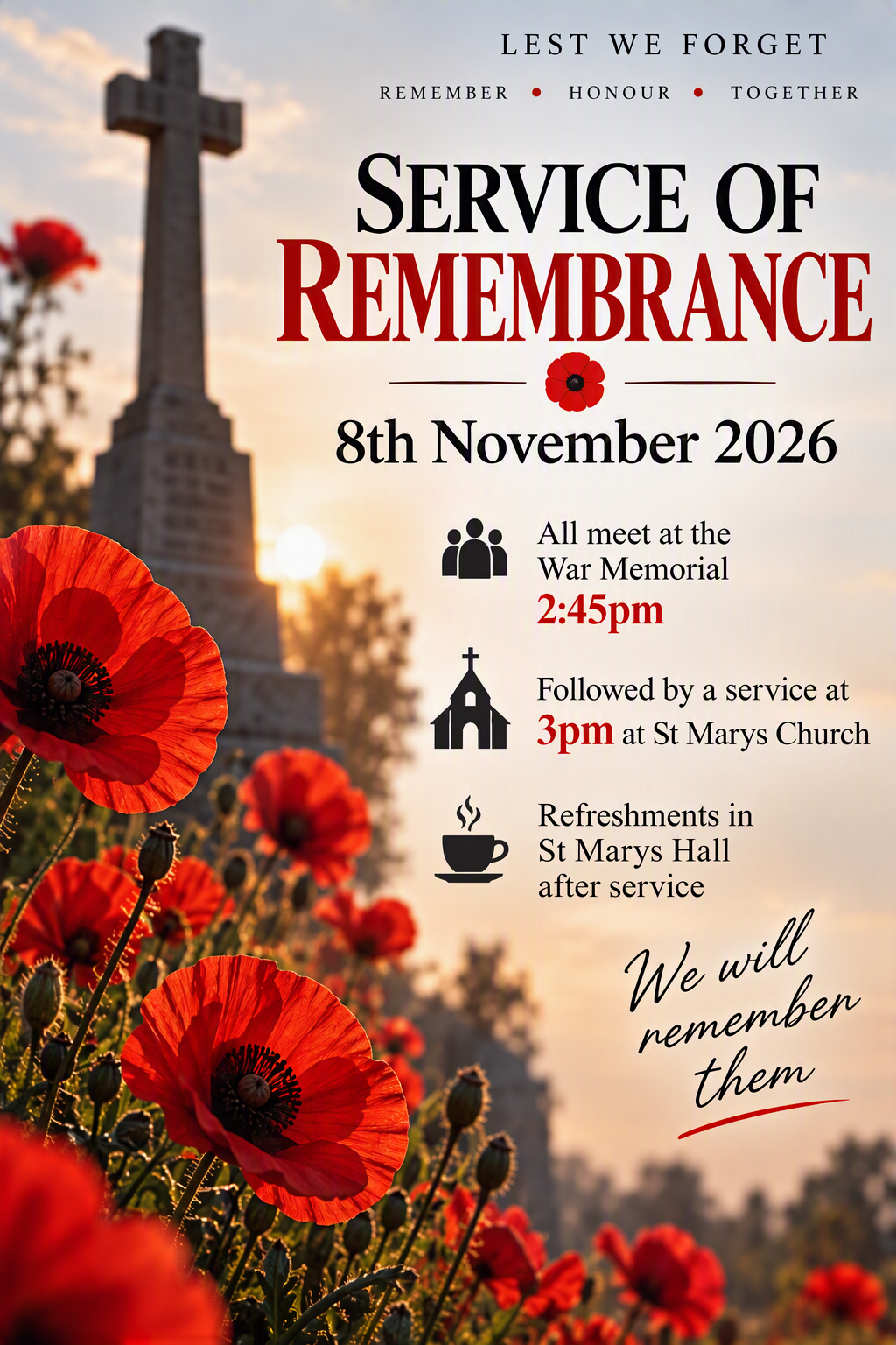 Appledore remembrance service
